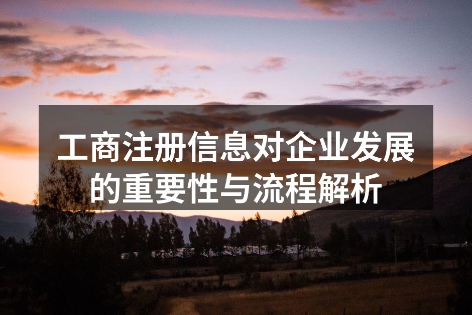 工商注册流程图解